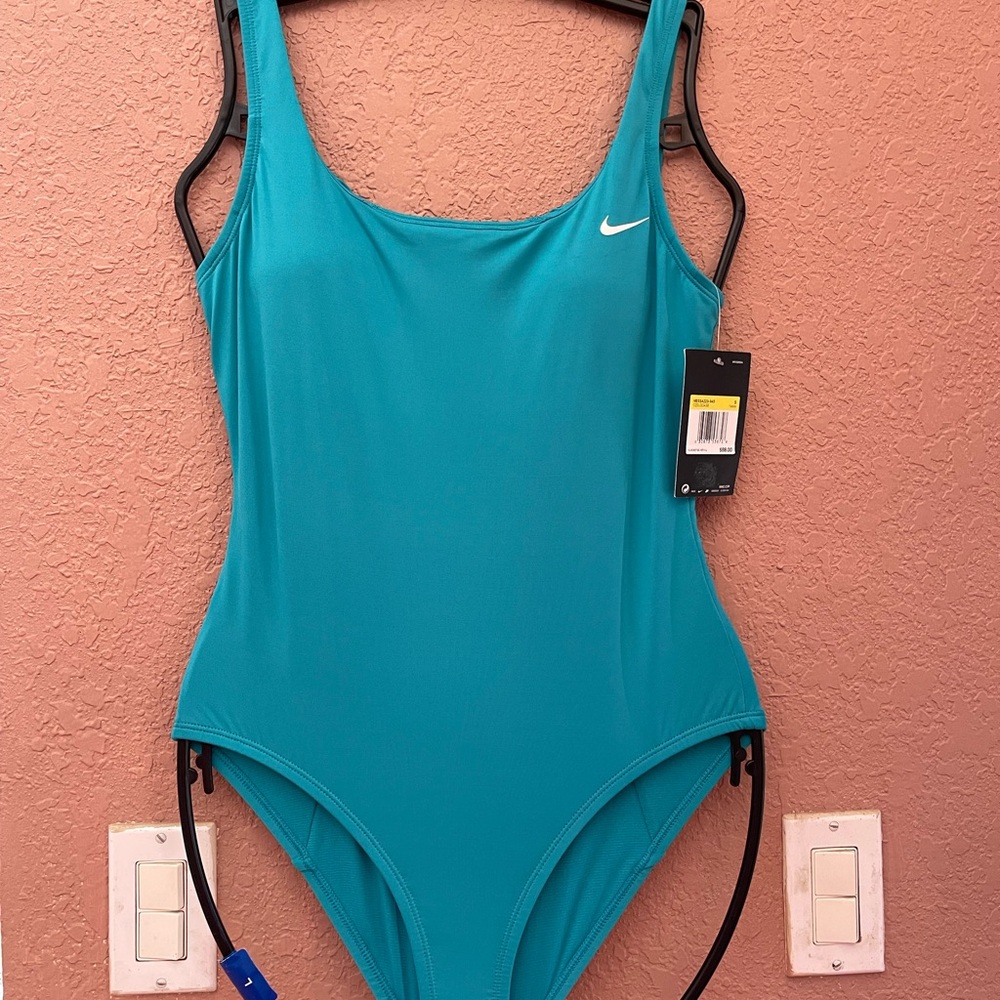 Nike Blue One-Piece Classic Tank Design Sz S NWT